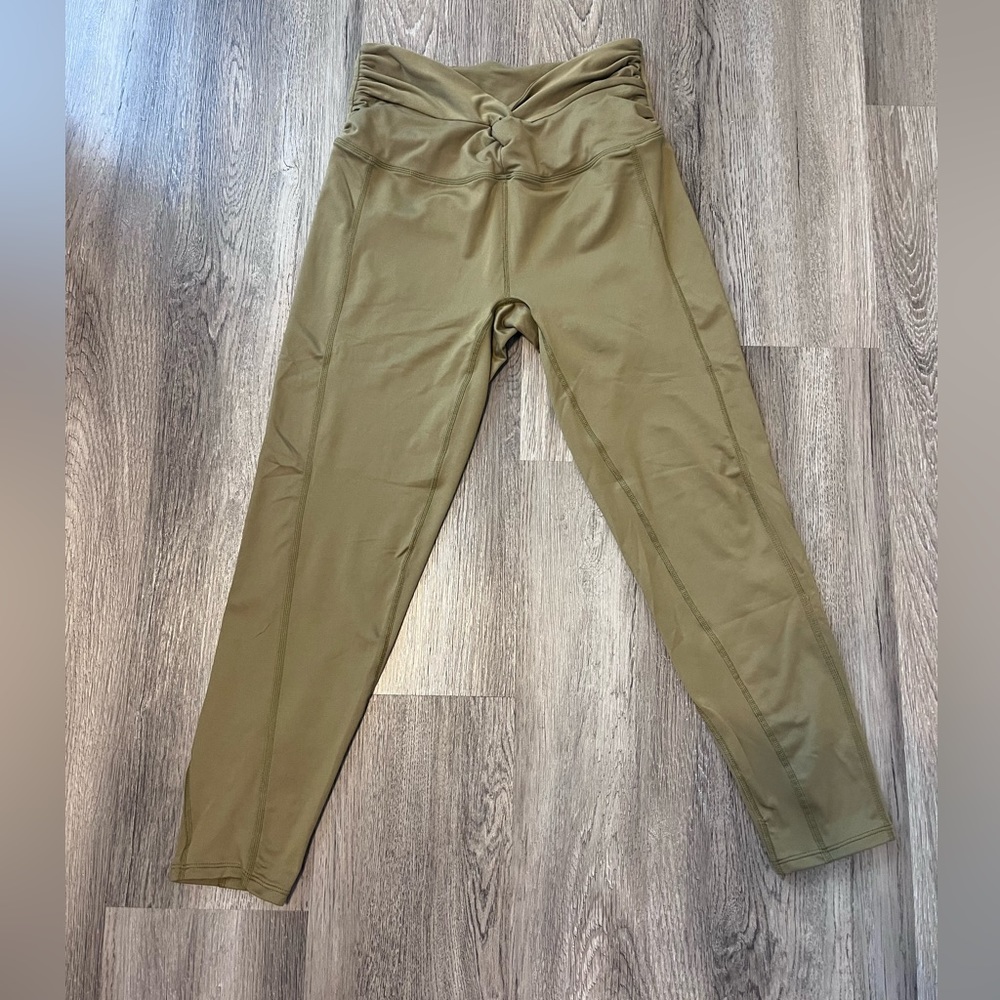 Olive green free people movement leggings
